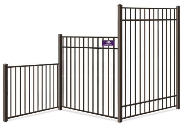 Residential Aluminum fence height options Denver North Carolina