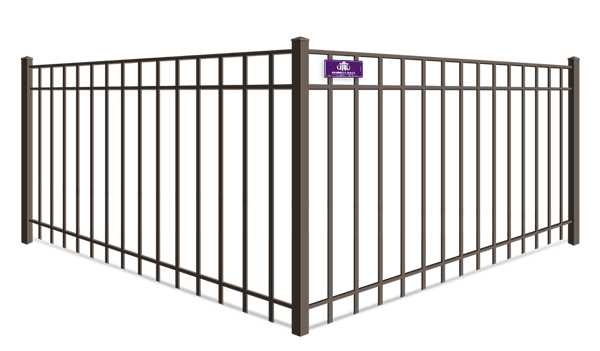 3 rail aluminum fence with extended pickets in Denver North Carolina