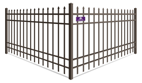 4 rail aluminum decorative fence in Denver North Carolina