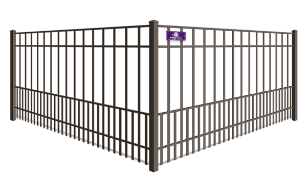 Aluminum pet fence with puppy pickets in Denver North Carolina