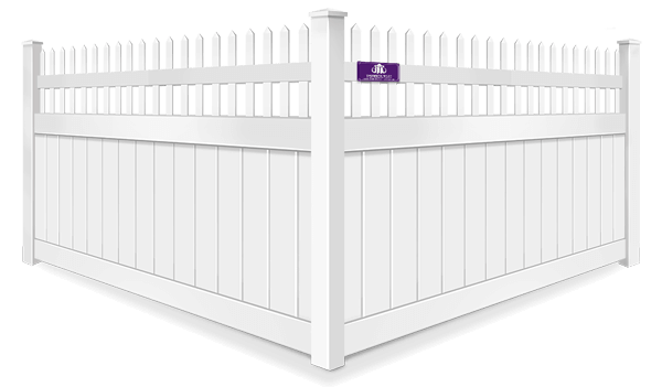 Vinyl Spindle Open Top fence contractor in Denver North Carolina