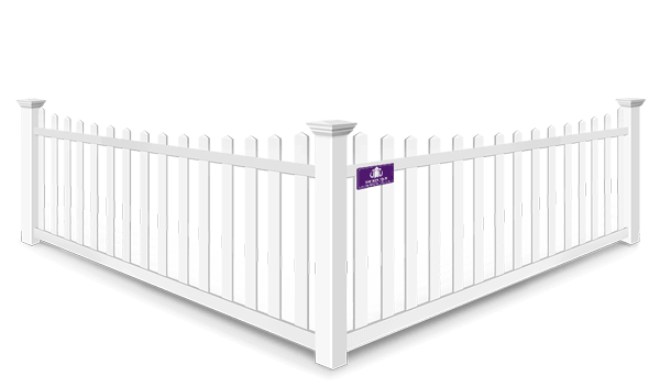 Vinyl Scalloped fence contractor in Denver North Carolina