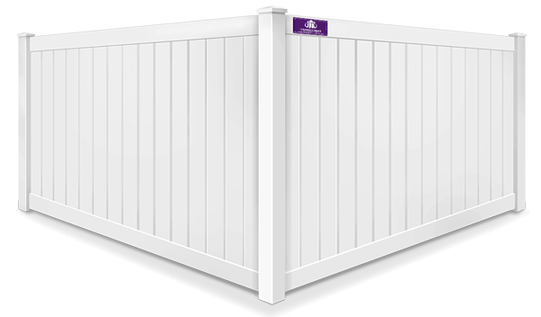 Vinyl full privacy fence contractor in Denver North Carolina