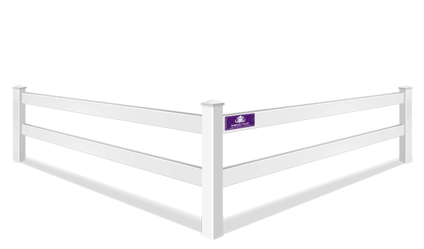 Vinyl split rail farm fence contractor in Denver North Carolina