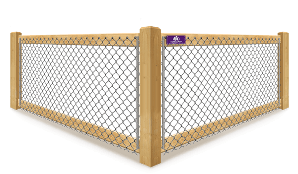 California Chain Link wood fence in Denver North Carolina