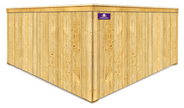 Cap & Trim wood fence in Denver North Carolina