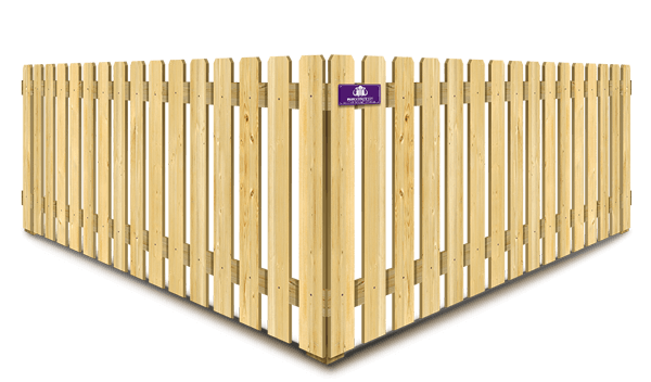 Residential Picket wood fence in Denver North Carolina