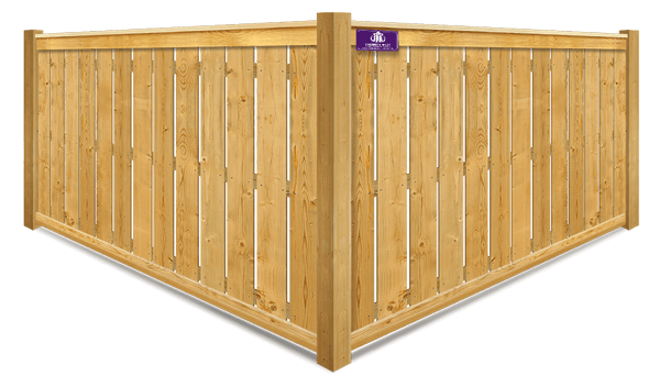 Spaced Picket wood fence in Denver North Carolina