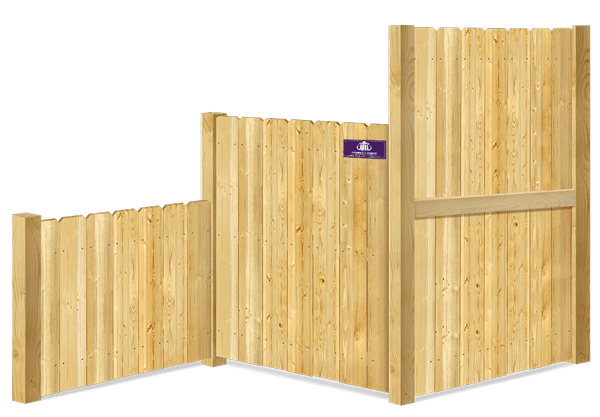 Residential Wood fence height options Denver North Carolina