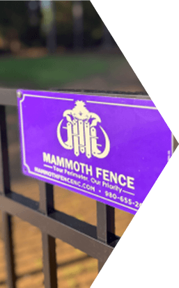 Aluminum fence installed by Mammoth Fence